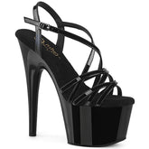 Pleaser Adore 713 Black Patent Platform Shoes